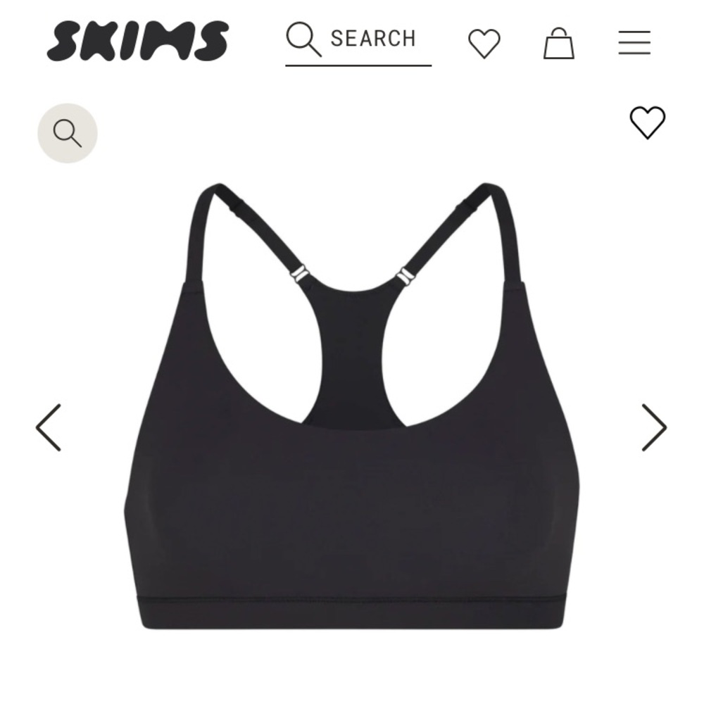 Skims RACERBACK BRALETTE black onyx, W’s Small